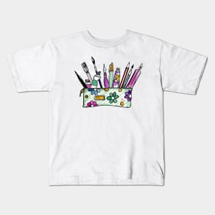 Brush Case Watercolor Kids T-Shirt